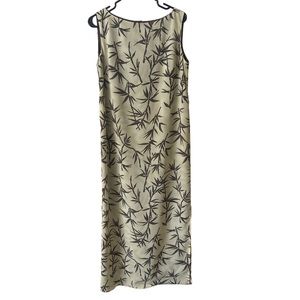 Vintage Della Spiga Maxi Sheath Bamboo Dress Size 6/L